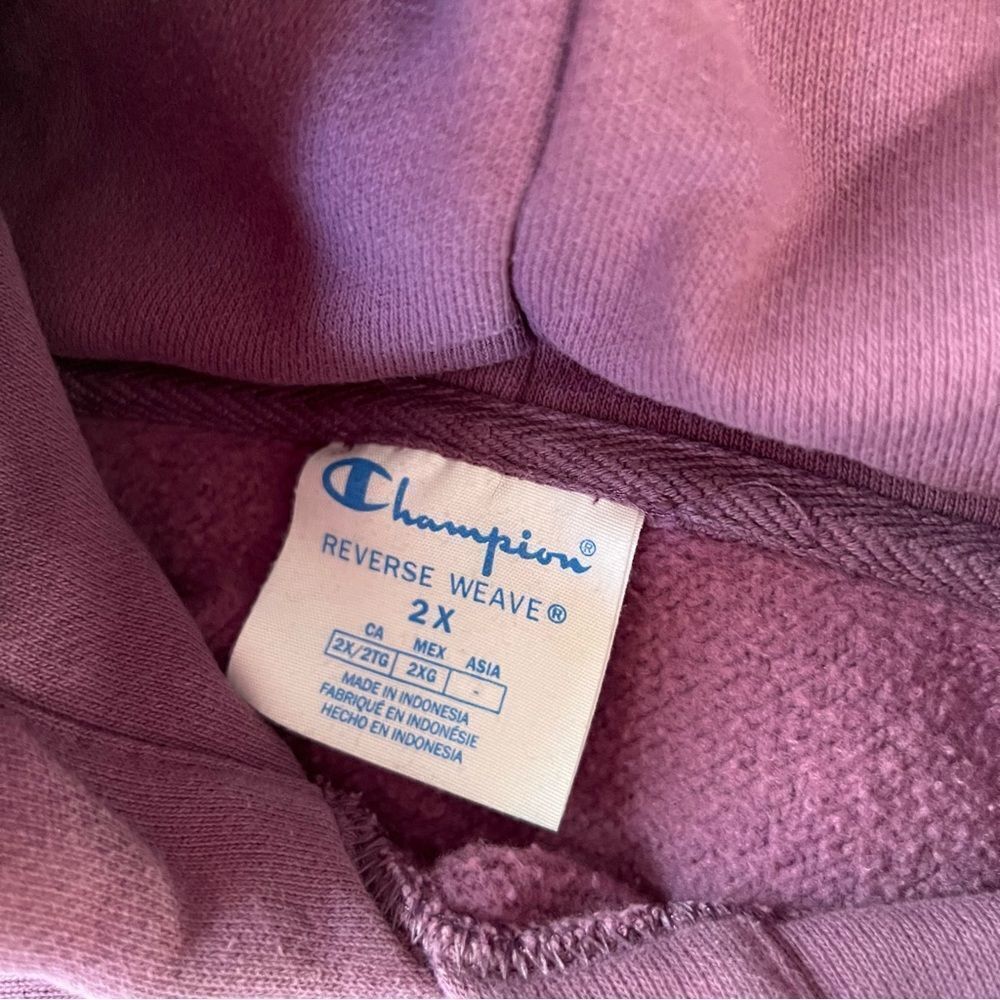 Champion Classic Purple Reverse Weave French Terry Hoodie - Picture 10 of 12